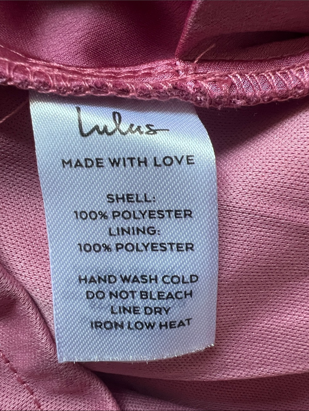 NWT Lulus Women’s Satin Off-the-Shoulder Asymmetrical Pink Mini Dress Size Small - Picture 14 of 16